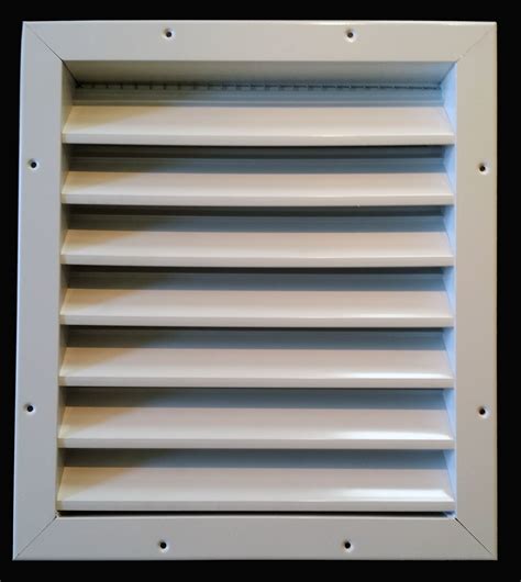 10"w X 26"h Aluminum Exterior Vent for Walls & Crawlspace - Rain & Waterproof Air Vent with Screen Mesh - HVAC Grille - Aluminum [Outer Dimensions 11.5”w x 27.5”h]