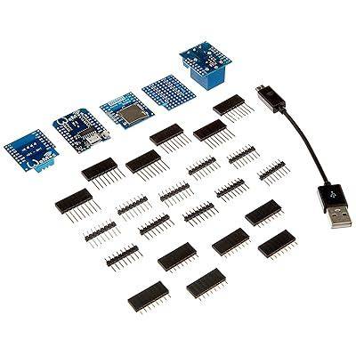 Deal Product ACROBOTIC WeMos ESP8266 D1 Mini V2 IoT Kit (5-Piece) Arduino NodeMCU Raspberry-Pi Wi-Fi Modules