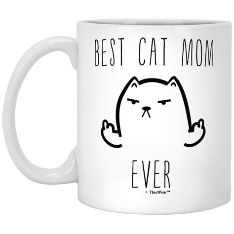 Best Cat Mom Ever -11 oz Coffee Muc Tea Cups,Perfect Christmas birthday Cat Memes gifts,cat lover gifts for women