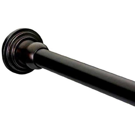 Dynasty Hardware DYN-SR60-ORB 1-Inch Diameter Shower Curtain Rod and Mounting Brackets, 60-Inch, Oil Rubbed Bronze