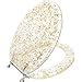 Super Deal Product Ginsey Home Solutions Elongated Resin Toilet Seat, Gold Foil 59607