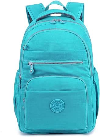 New Deal Nylon Casual Daypacks Lightweight Waterproof Laptop Backpack (Coffee)