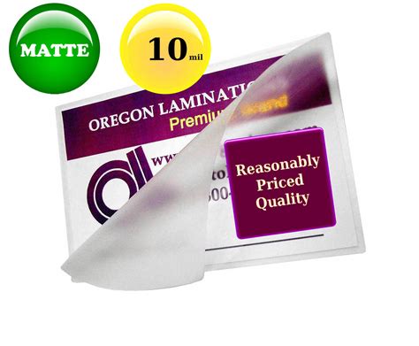 Best Cyber Monday 🔥 Oregon Lamination Hot Laminating Pouches Small Menu (Pack of 100) 5 Mil 11-1/2 x 17-1/2 Matte/Matte