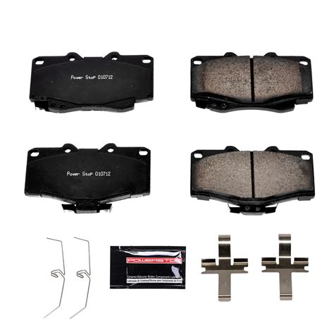Exclusive Power Stop K6534 Front Z23 Carbon Fiber Brake Pads with Drilled & Slotted Brake Rotors Kit