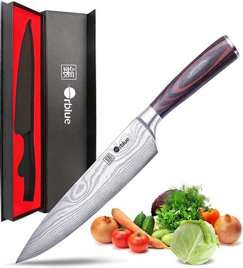 Weekly Top Professional Chef Knife 8 Inch, Kitchen Knife Made of AUS-10V Super Stainless Steel, Chefs Knife with a triple-riveted Ergonomic Handle,Sharp Cooking Knife with Gift Box
