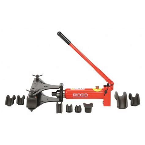 Super Deal Product RIDGID 36518 Hydraulic Pipe Bender, Tip-Up Wing Hydraulic Tubing Bender with Single-Circuit Hydraulics for Better Control of the Ram and Precise Bending