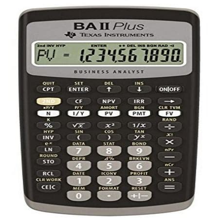 TEXBAIIPLUS - Texas Instruments BA-II Plus Adv. Financial Calculator